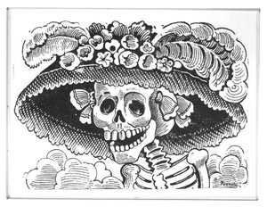 'La Calavera de la Catrina', 1913 (sinketsing)